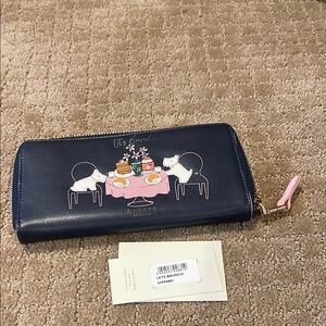 RADLEY LONDON Blue and Pink Wallet with Whimsical Design